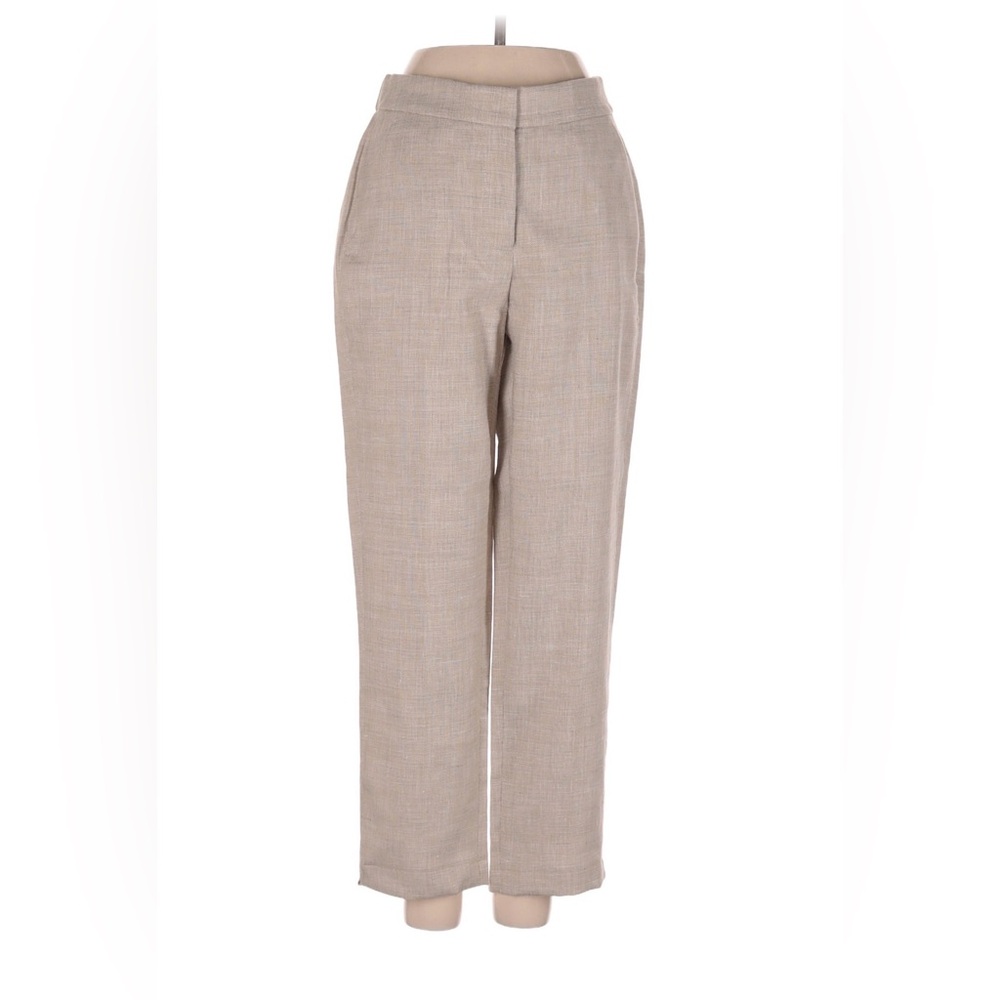 JCrew Linen Blend Tan Women's Pants